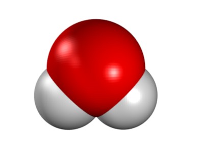 Kalottenmodell eines Wassermoleküls